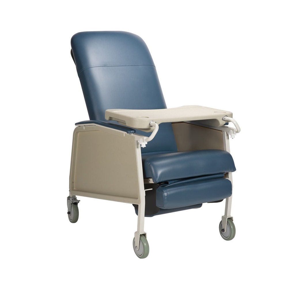 Dynarex Geri Chair 3-Position Recliner, Blue