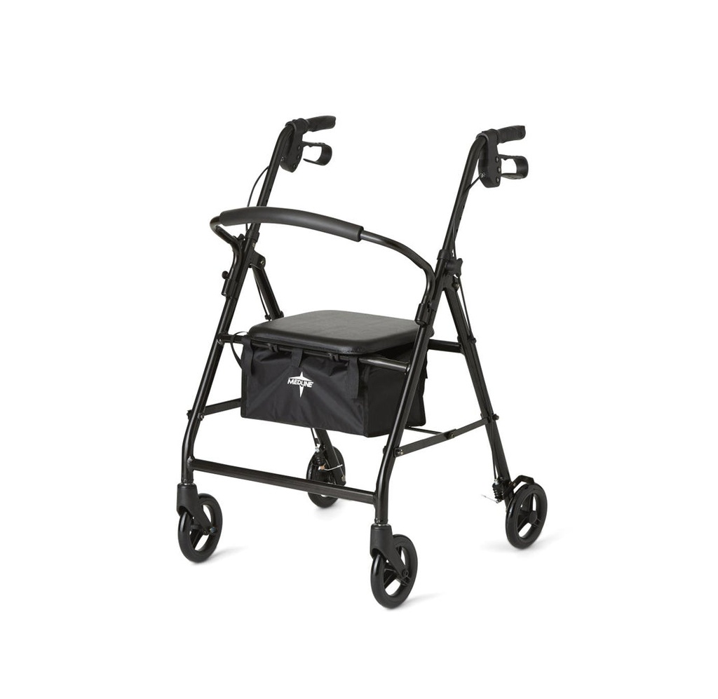 Medline Basic Steel Rollator with 6" Wheels