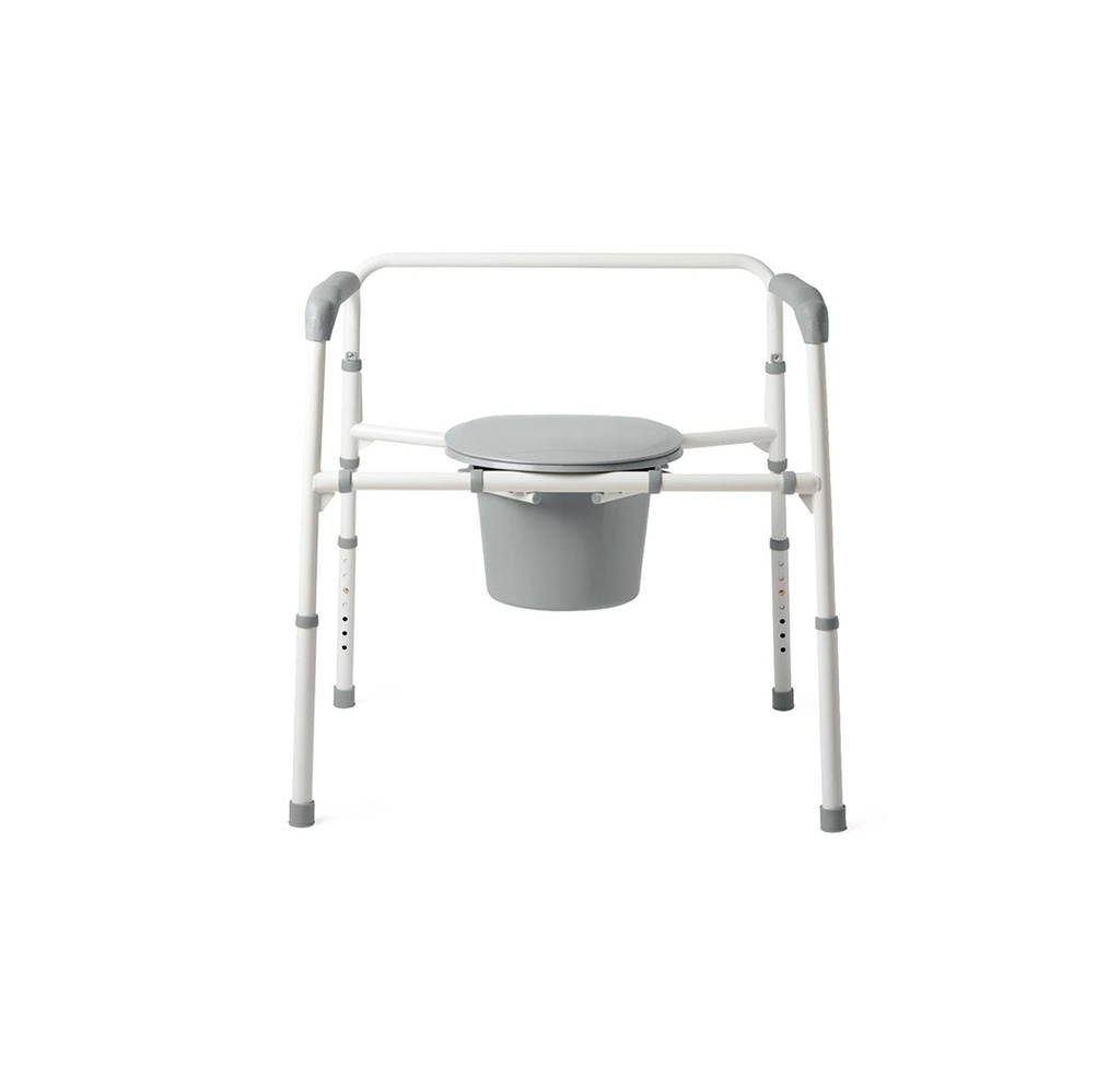 Medline Extra-Wide 24" Steel Bariatric Commode, 650Lb