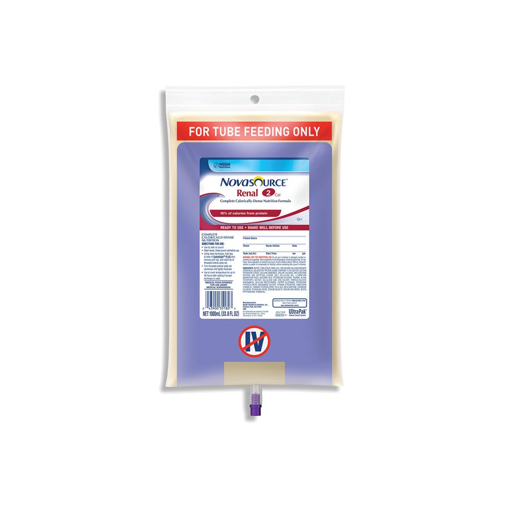 Novasource Renal 2.0 Tube Feeding Formula 1000mL/33.8oz RTH