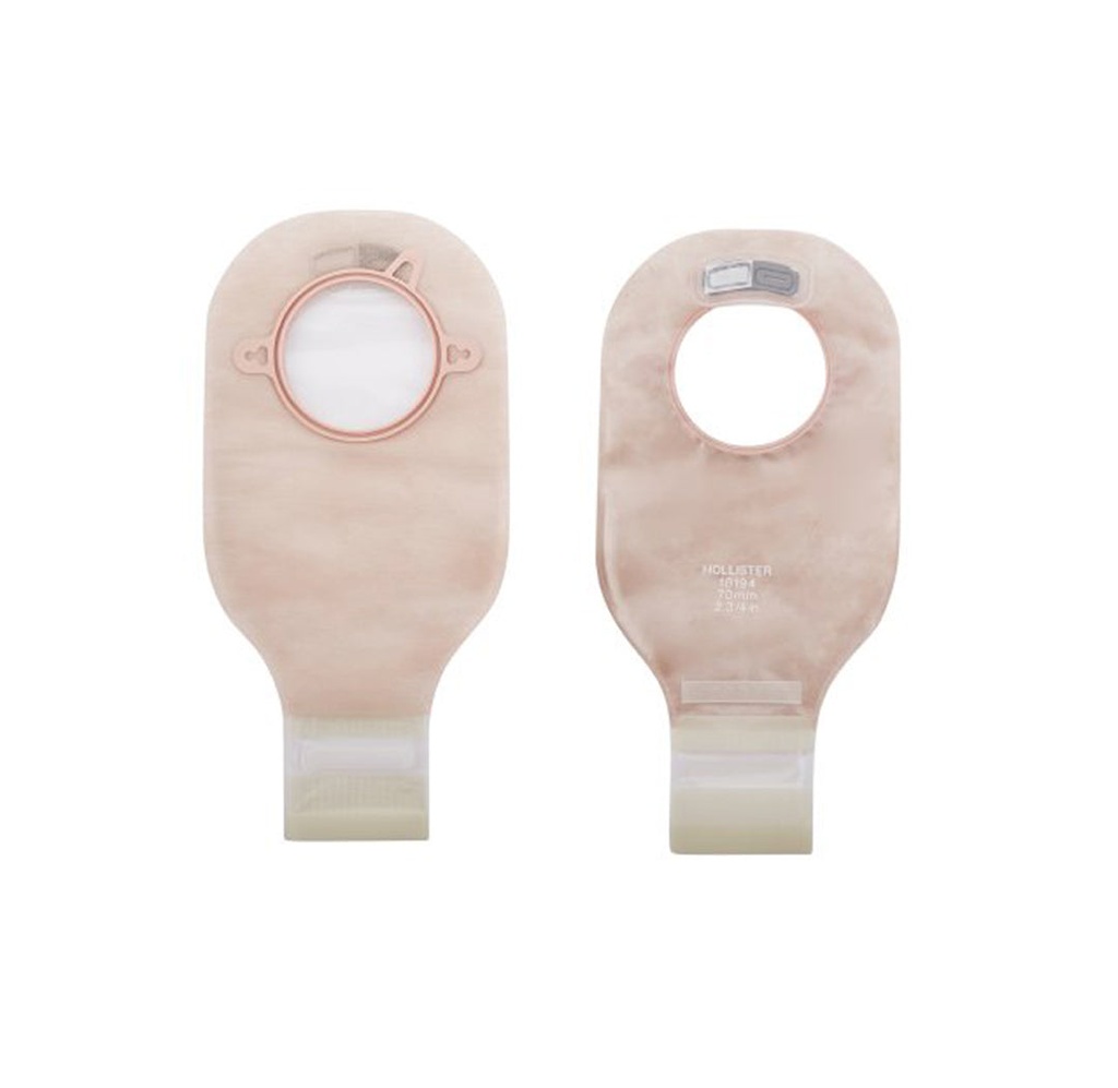 Hollister New Image Lock 'n Roll Drainable Pouch, Filter, Transparent, 2.75" Flange