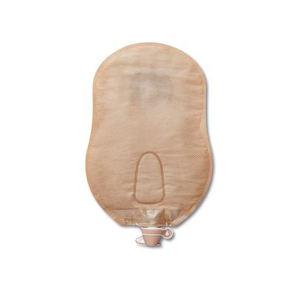 Urostomy Pouch, Convex, Belt Tab, Tape Border, Cut-to-Fit, Transparent, 2"