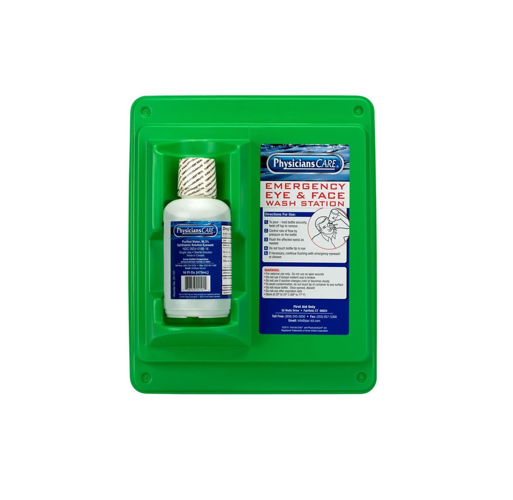 Eye Wash Station with 16oz Bottle of Solution
