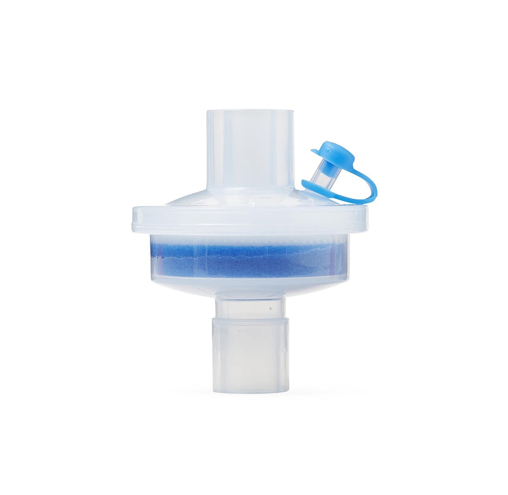 Medline HEPA Filtered Heat and Moisture Exchanger (HME) with Port, Straight