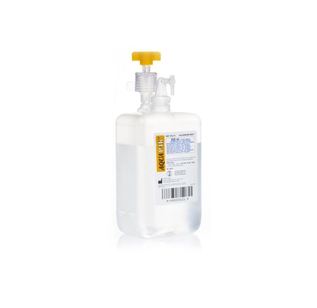 Medline Hudson RCI AquaPak Sterile Water with Humidifier Adapter, 540mL