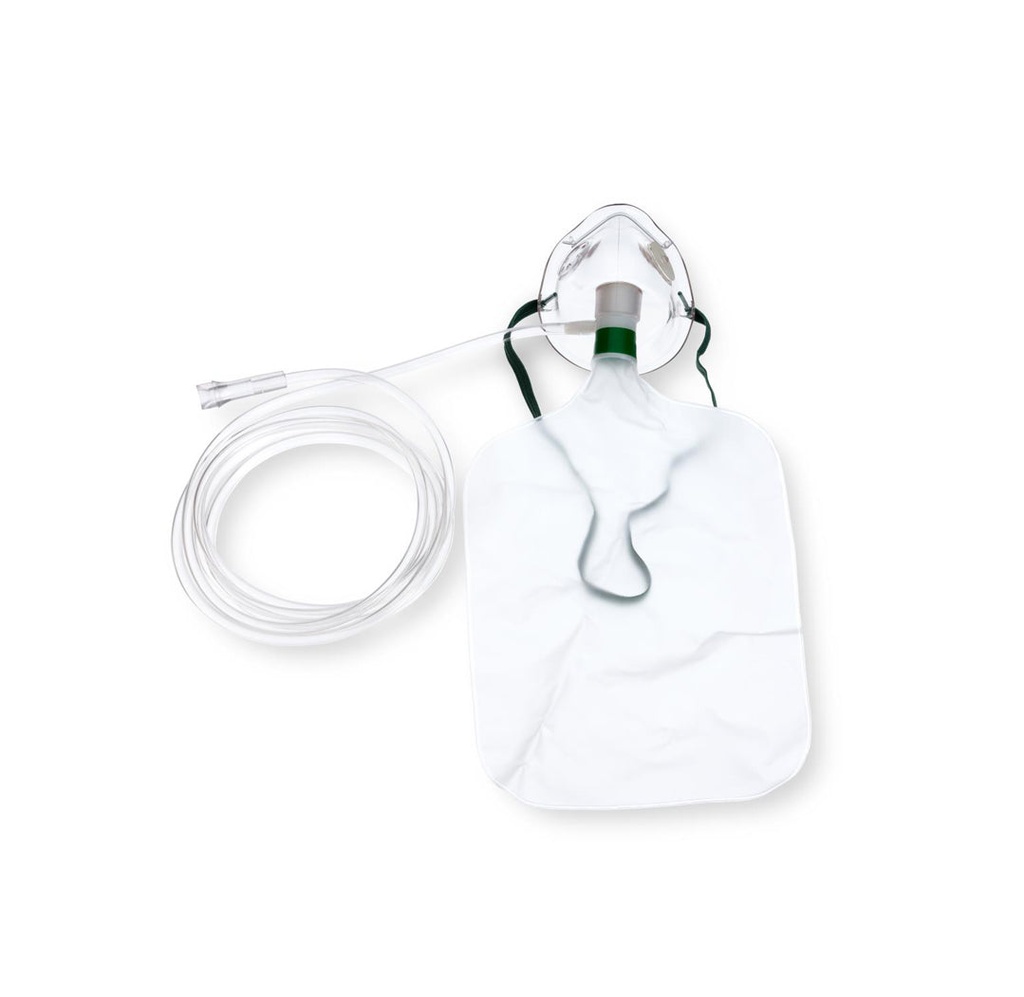 Medline Non-Rebreather Adult Oxygen Mask with Safety Vent