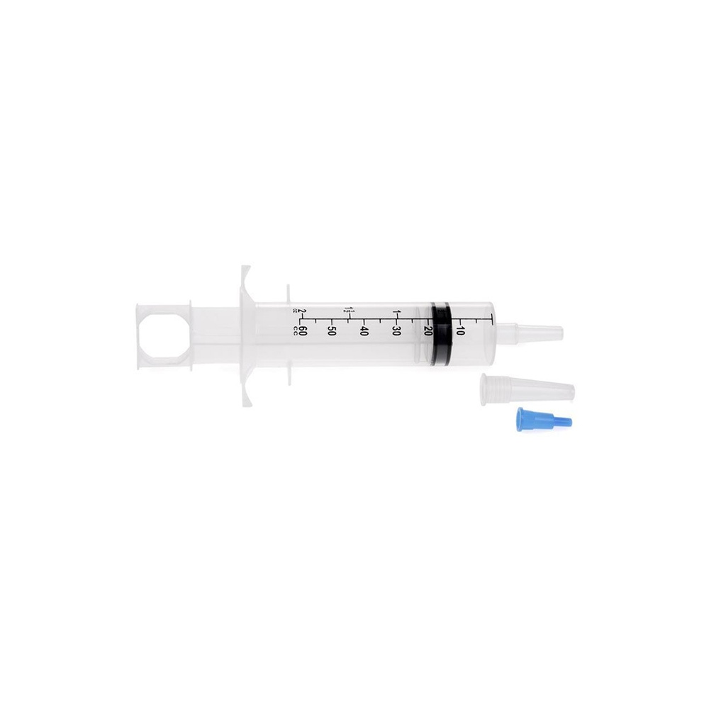Medline Flat Top 60CC Feeding Syringe w/ Ring