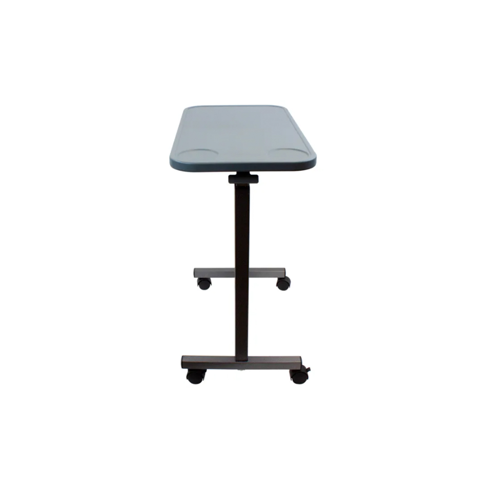 Dynarex Plastic Overbed Table, Grey
