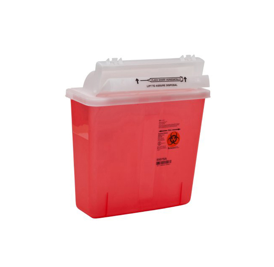 Kendall Healthcare SharpSafety Sharps Container, 5Qt