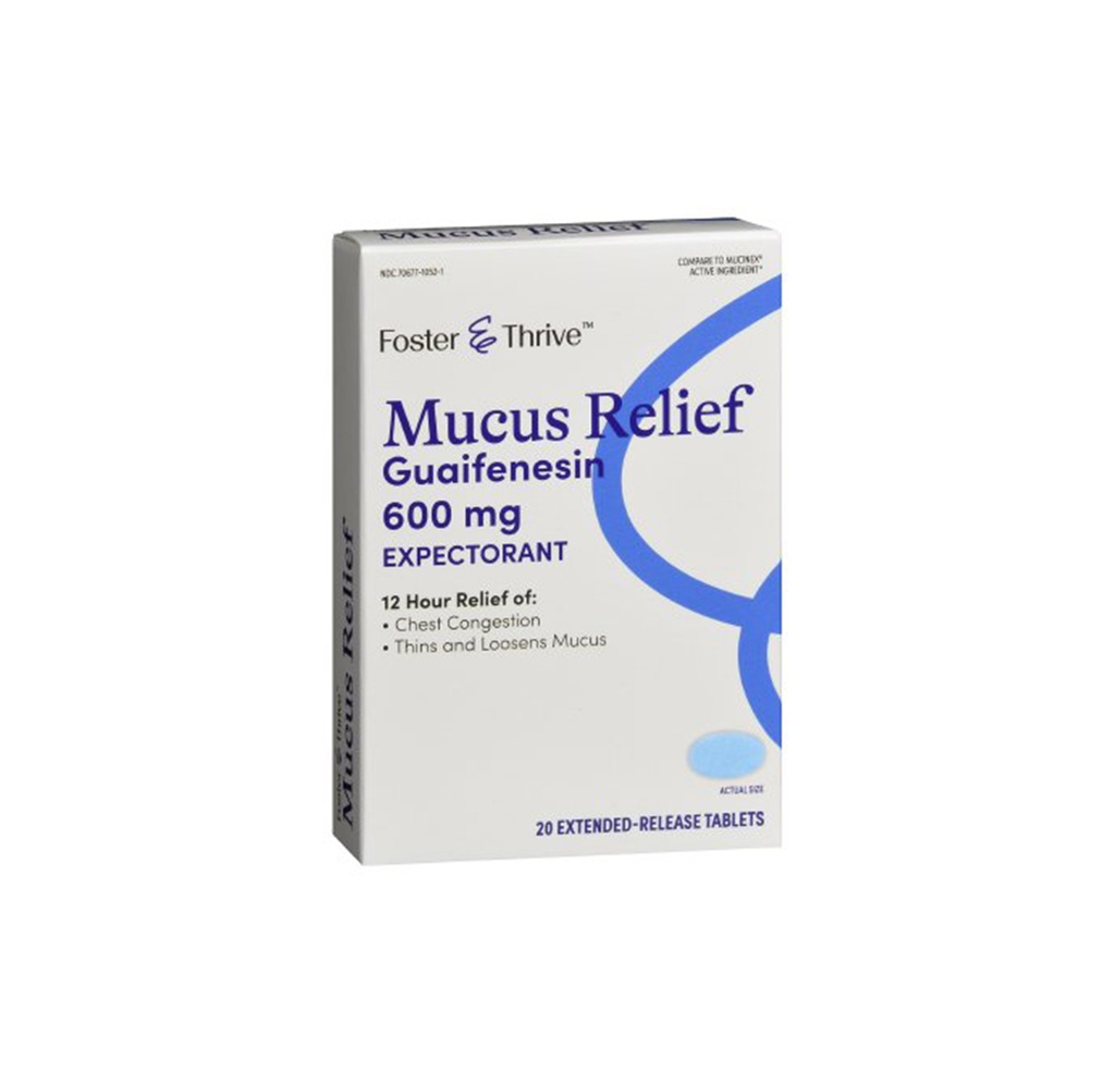 Mucus Relief Extended Release Tablets, 600mg