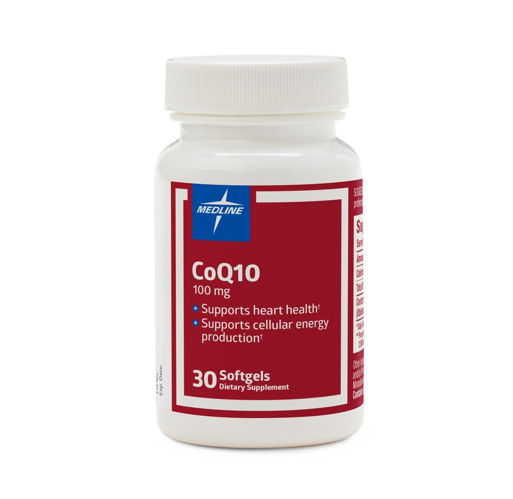 Medline Coenzyme Q10 Softgels, 100 mg