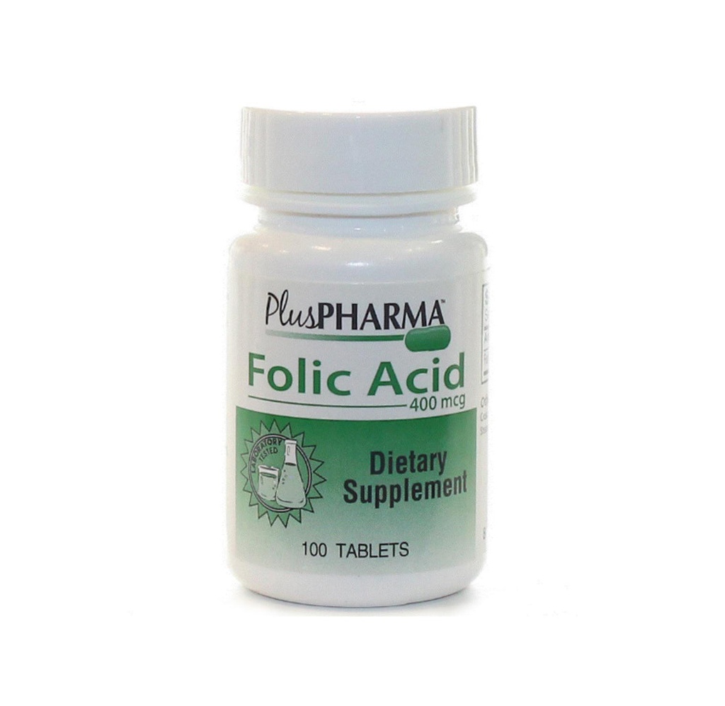 Plus Pharma Folic Acid Tablets, 400 mcg