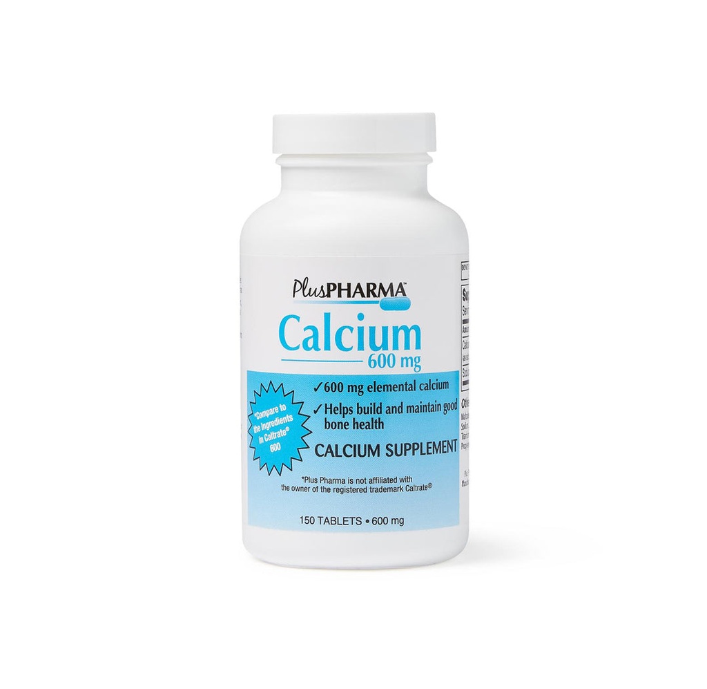 Plus Pharma Calcium Carbonate Tablet, 600 mg