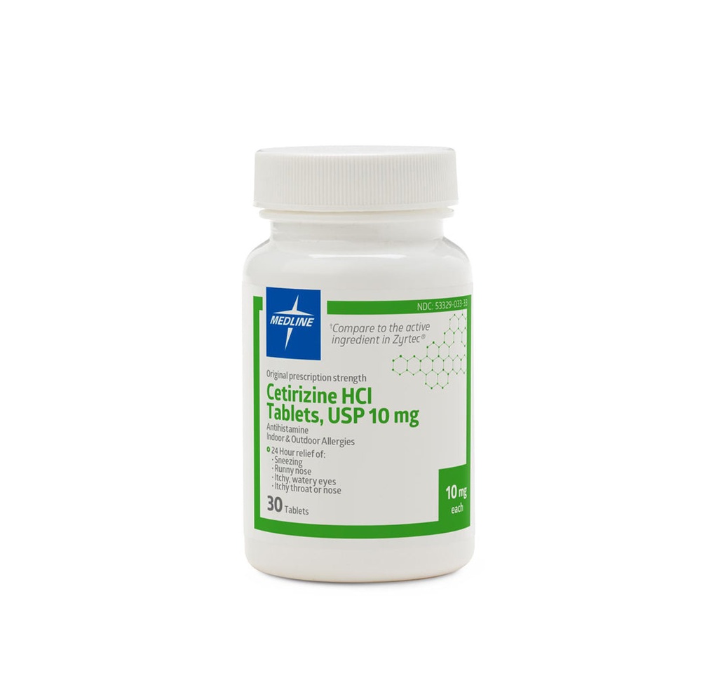 Medline Cetirizine Tablets, 5 mg
