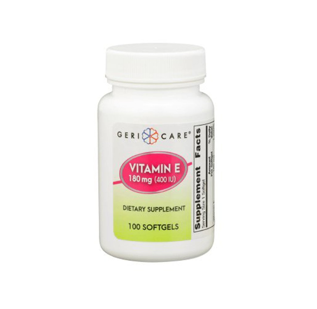 Geri Care Vitamin E Softgel, 400 IU, 180 mg