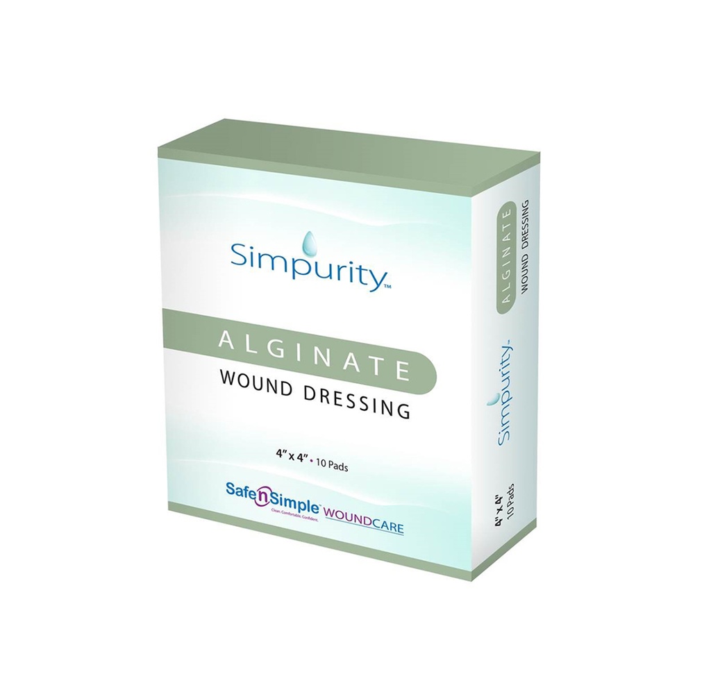 Simpurity Alginate Wound Dressing 4”x5"
