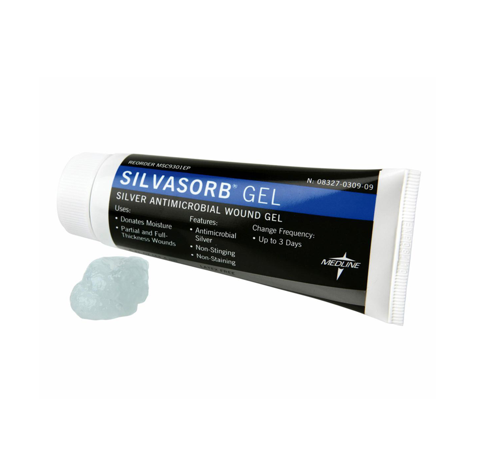 SilvaSorb Silver Antimicrobial Wound Gel, 3oz