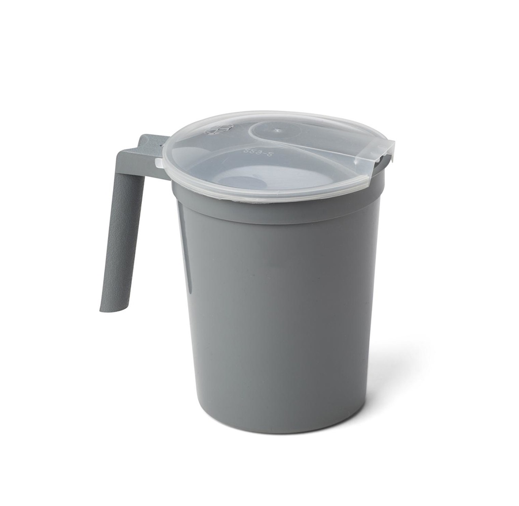 Medline Plastic Pitcher, Graphite, 1000cc
