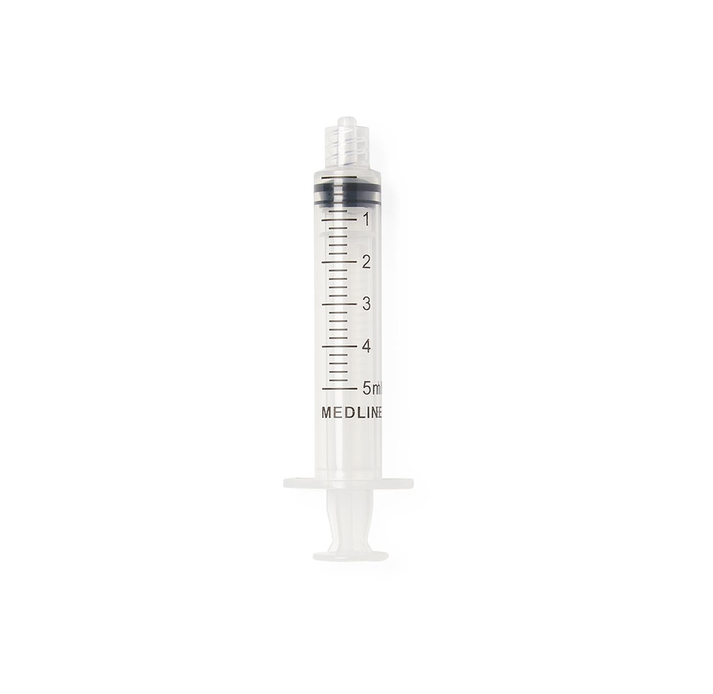 Medline Sterile Luer Lock Syringe, 5mL