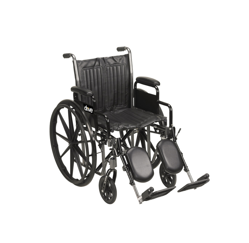 Drive Medical Silver Sport 2 Wheelchair, 16" 