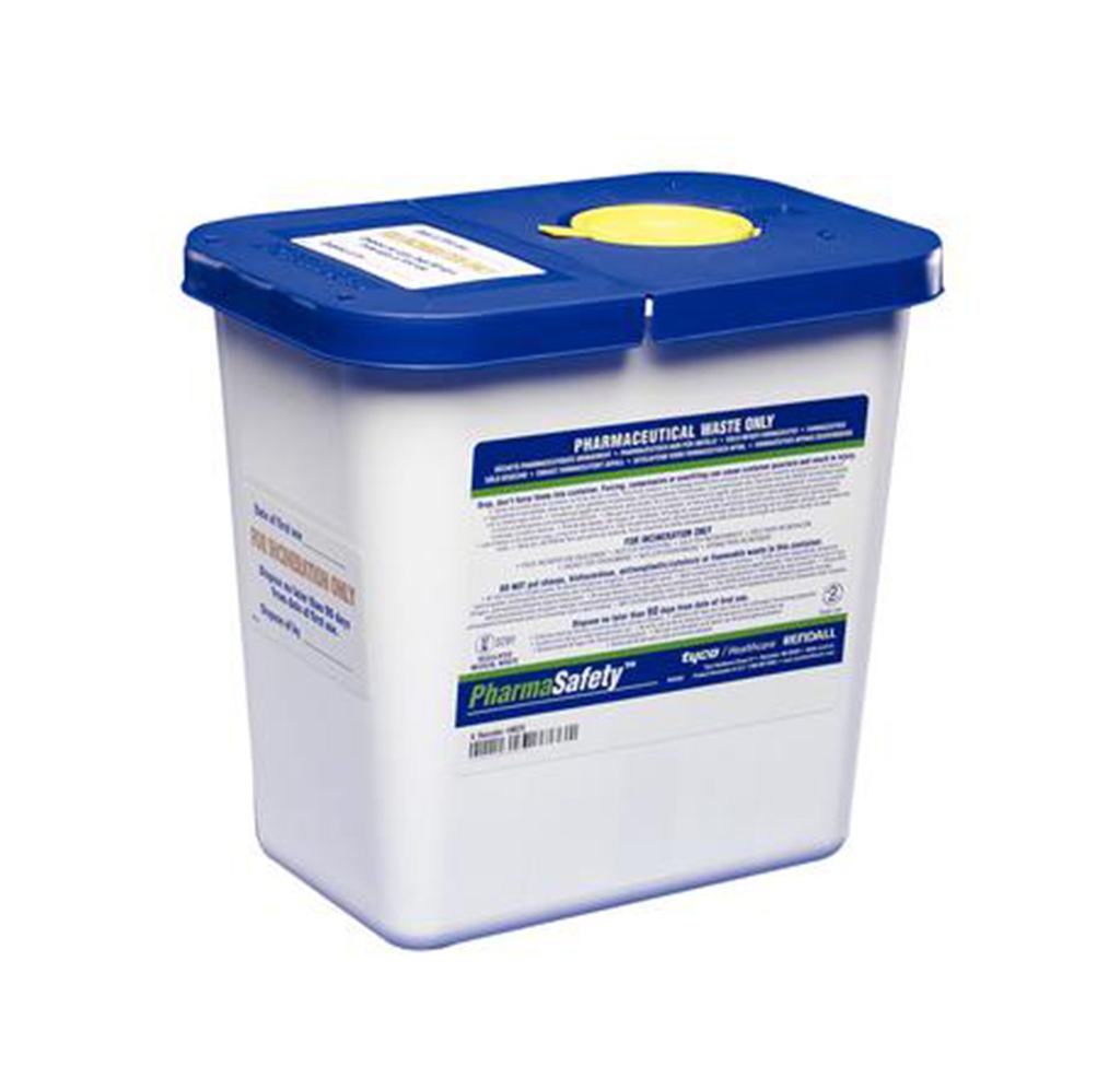Cardinal PharmaSafety Pharmaceutical Waste Container, 2 Gallon 