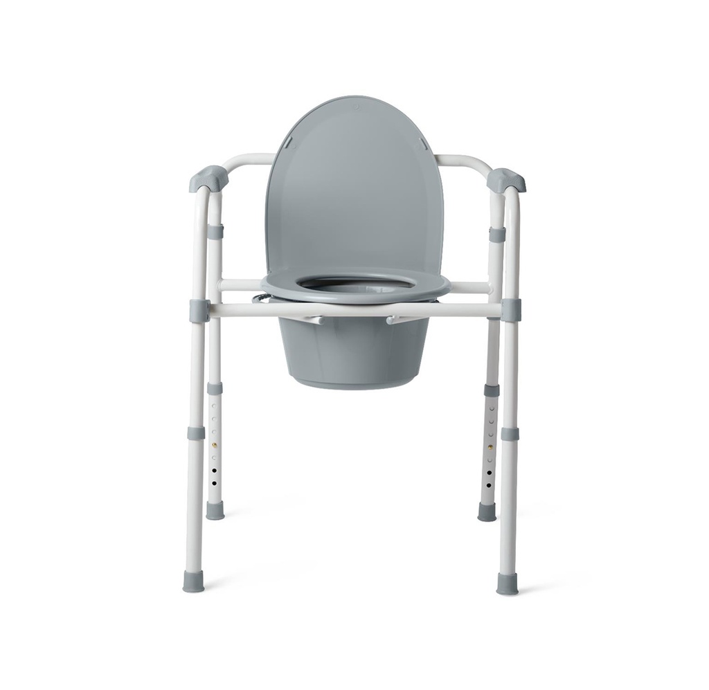Medline Folding Steel Commode 