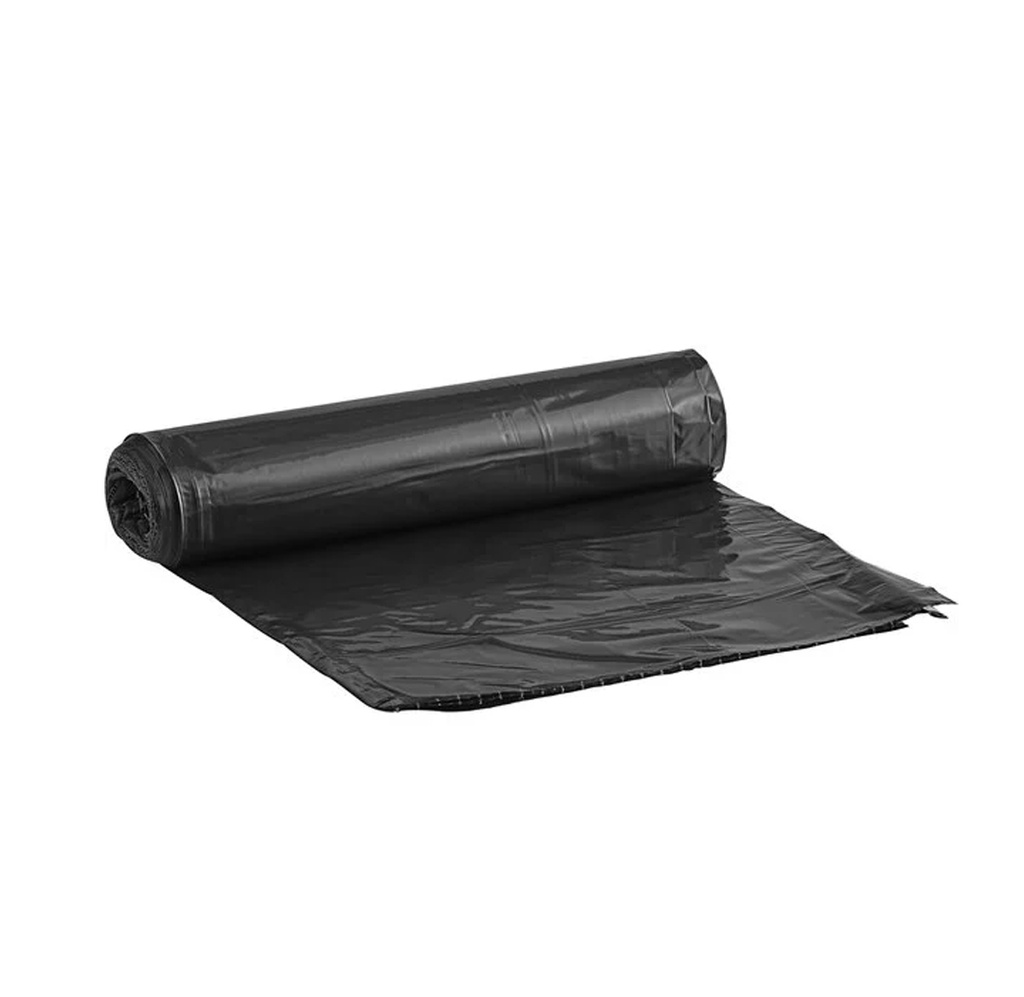Lavex 45 Gal Black Can Liner, 1.2 Mil, 40"x46"