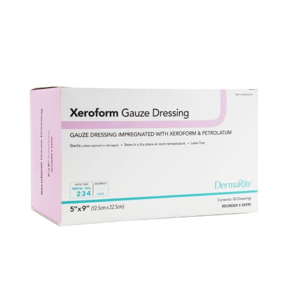 Dermarite Xeroform Impregnated Gauze Dressing 5”x9”