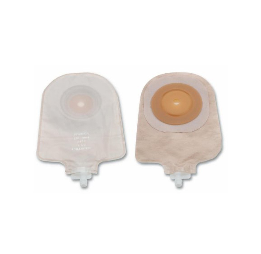 Hollister Premier One-Piece Urostomy Pouch, Up to 1" Cut-to-Fit Convex Flextend Skin Barrier, 9" L, Transparent