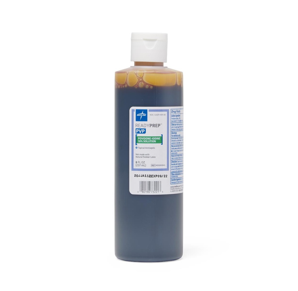 Medline Povidone Iodine Prep Solution, 8 oz.