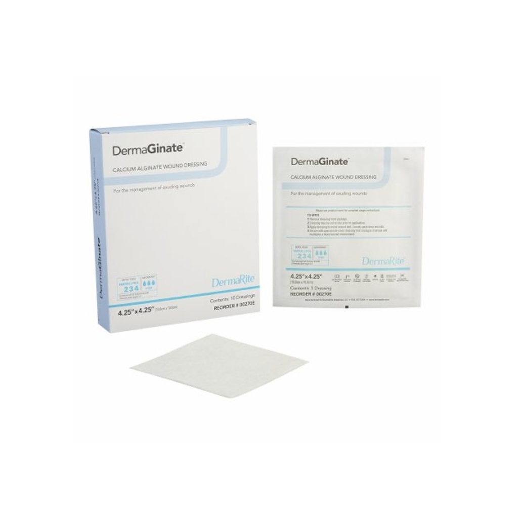 Dermarite DermaGinate Alginate Wound Dressing 4.25”x4.25"