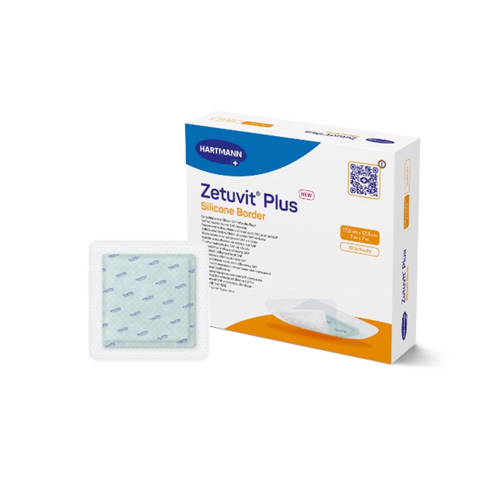 Hartmann Zetuvit Plus Silicone Bordered Super Absorbent Dressing, 7