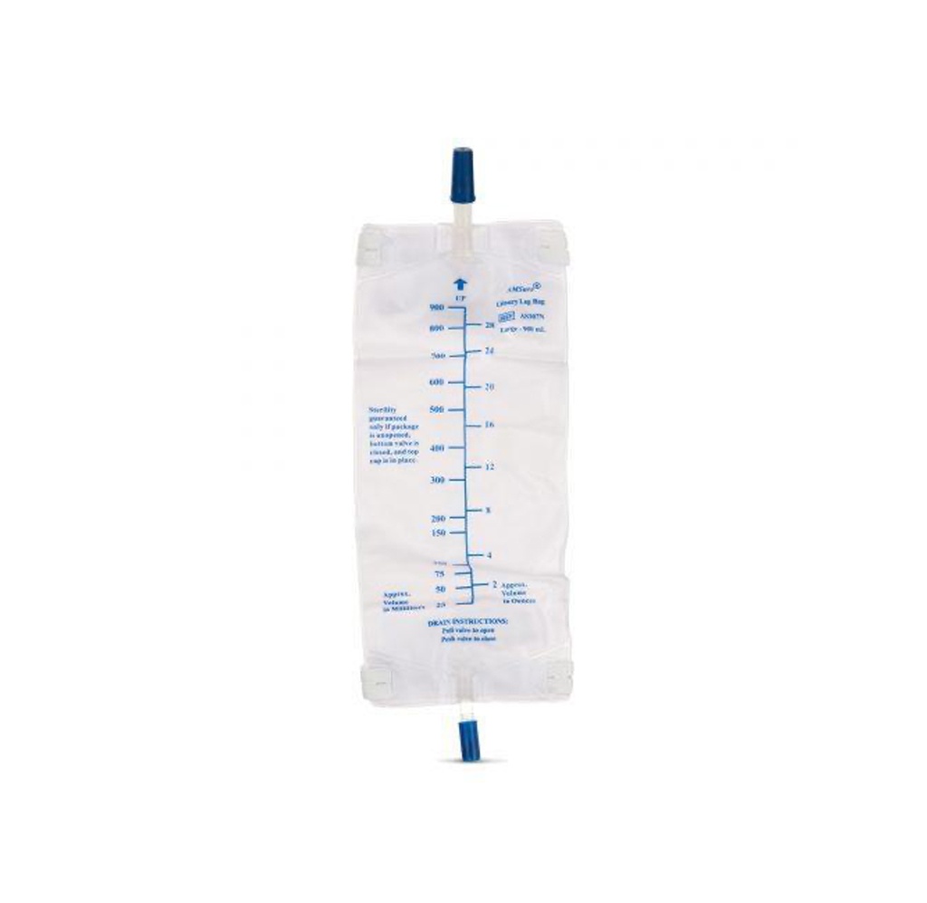 Amsino Urinary Leg Bags, 900mL