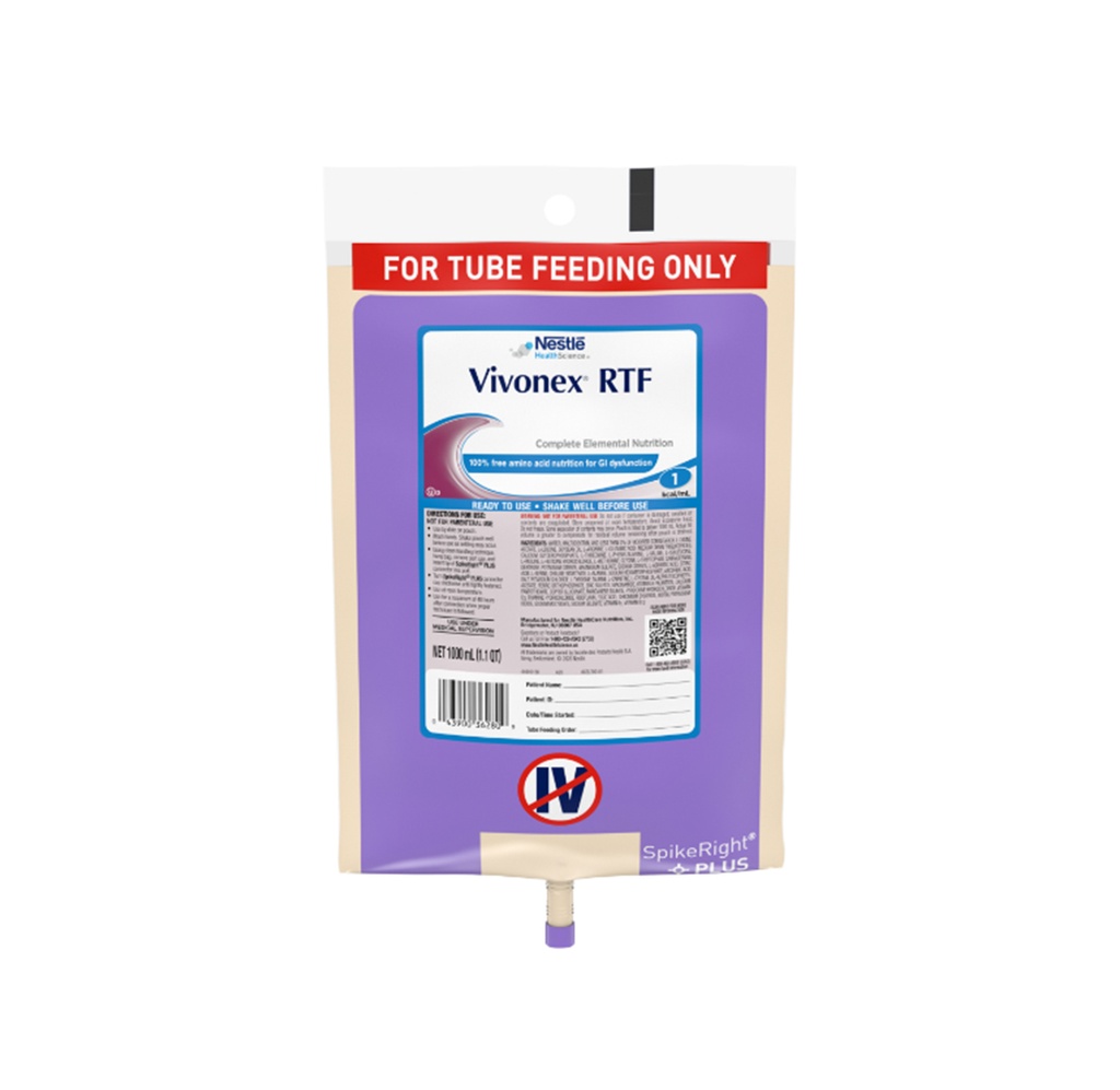 Vivonex RTF Tube Feeding Formula 1000mL/33.8oz RTH 