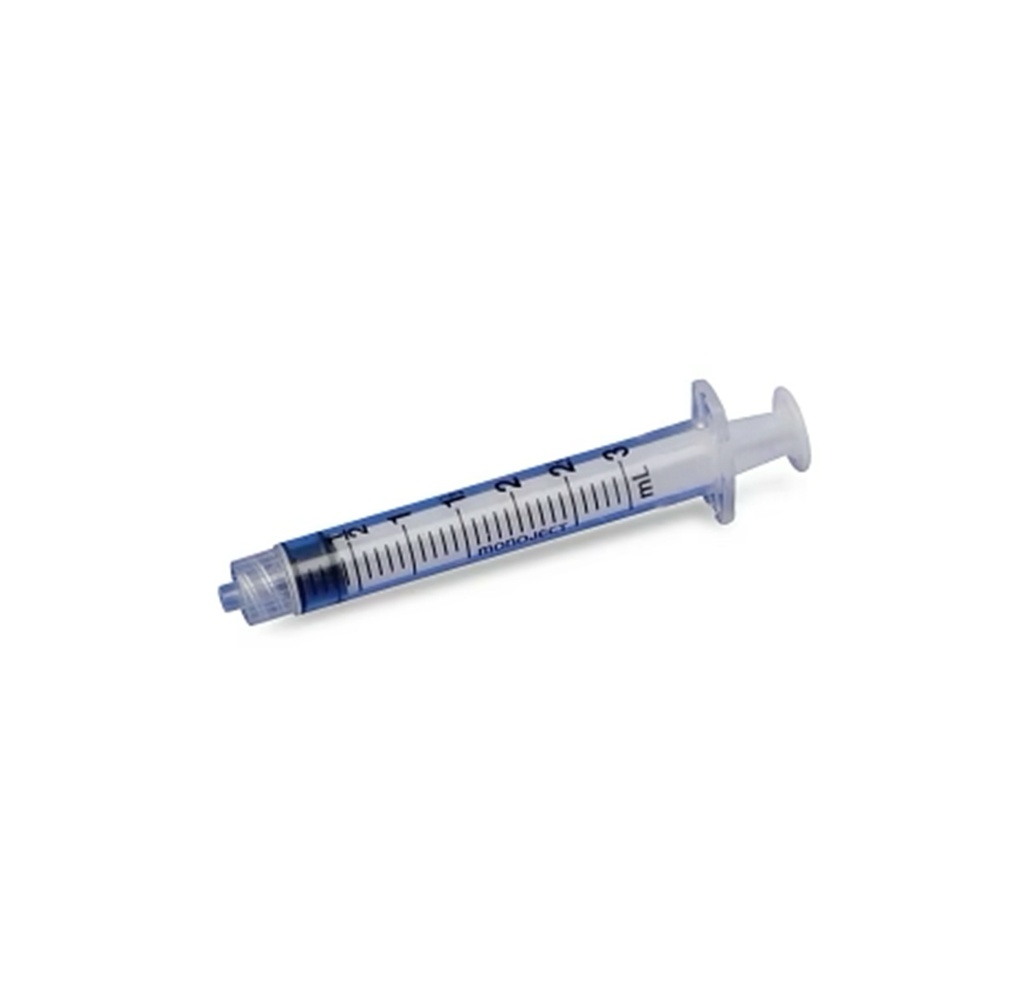 Cardinal Monoject Sterile Luer Lock Syringe, 3mL