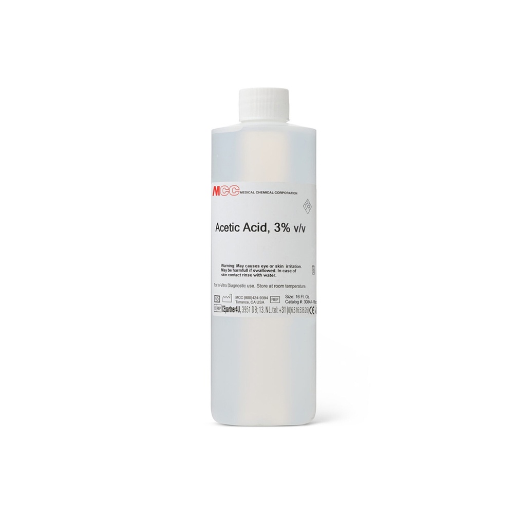 Acetic Acid Solution 3%, 16oz