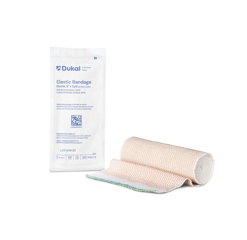 Dukal Elastic Bandage, 6"