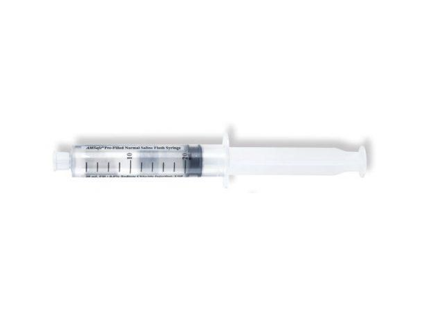 Amsino Saline Flush Syringe, 12mL