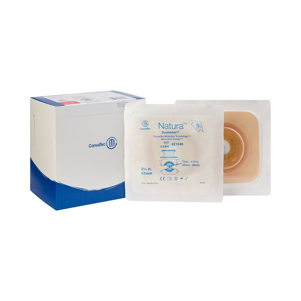 ConvaTec SUR-FIT Natura Durahesive, Hydrocolloid Tape Collar, Up to 2-3/4" Moldable Skin Barrier, 2-1/4" Accordion Flange