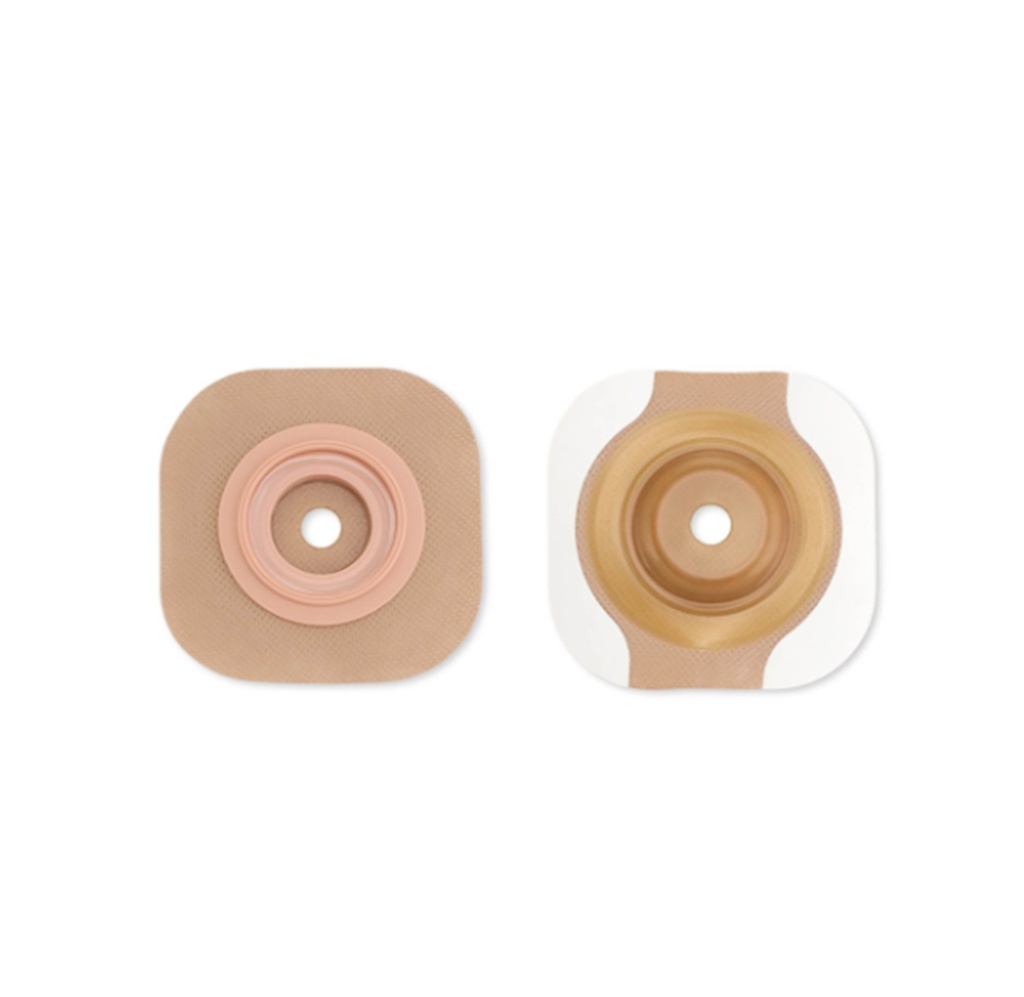 Hollister New Image CeraPlus™ Ostomy Barrier, Precut, Extended Wear Adhesive Tape Borders 57 mm Flange Red Code System 1-1/8 Inch Opening