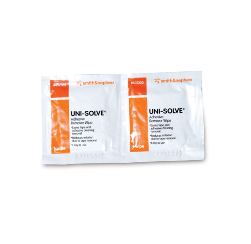 Smith & Nephew Uni-Solve Adhesive Remover Wipe, Alcohol Based