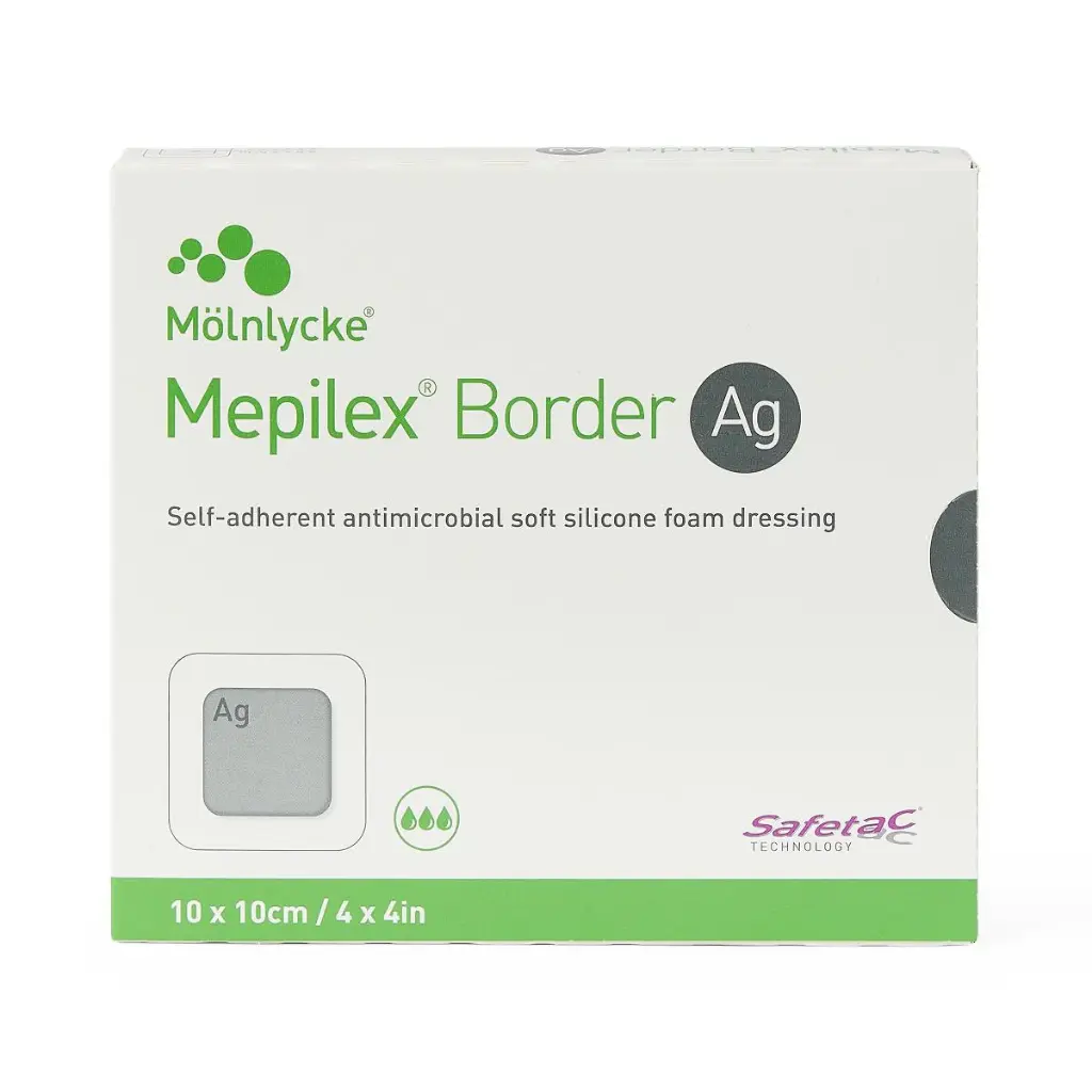 Mepilex AG Silver Foam Dressing 4"x4"