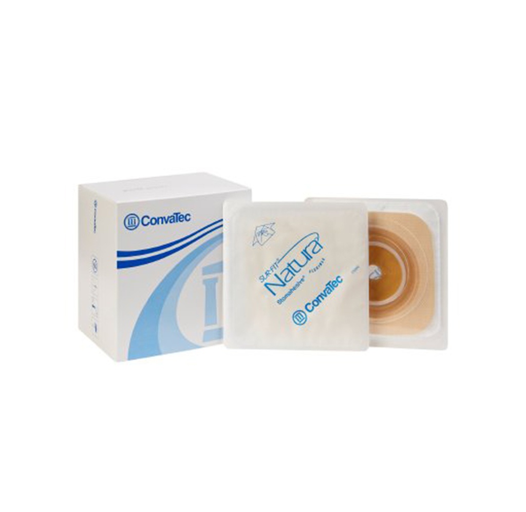 ConvaTec SUR-FIT Natura Stomahesive Up to 1-7/8" Cut-to-Fit Skin Barrier, 2-3/4" Flange, Tan