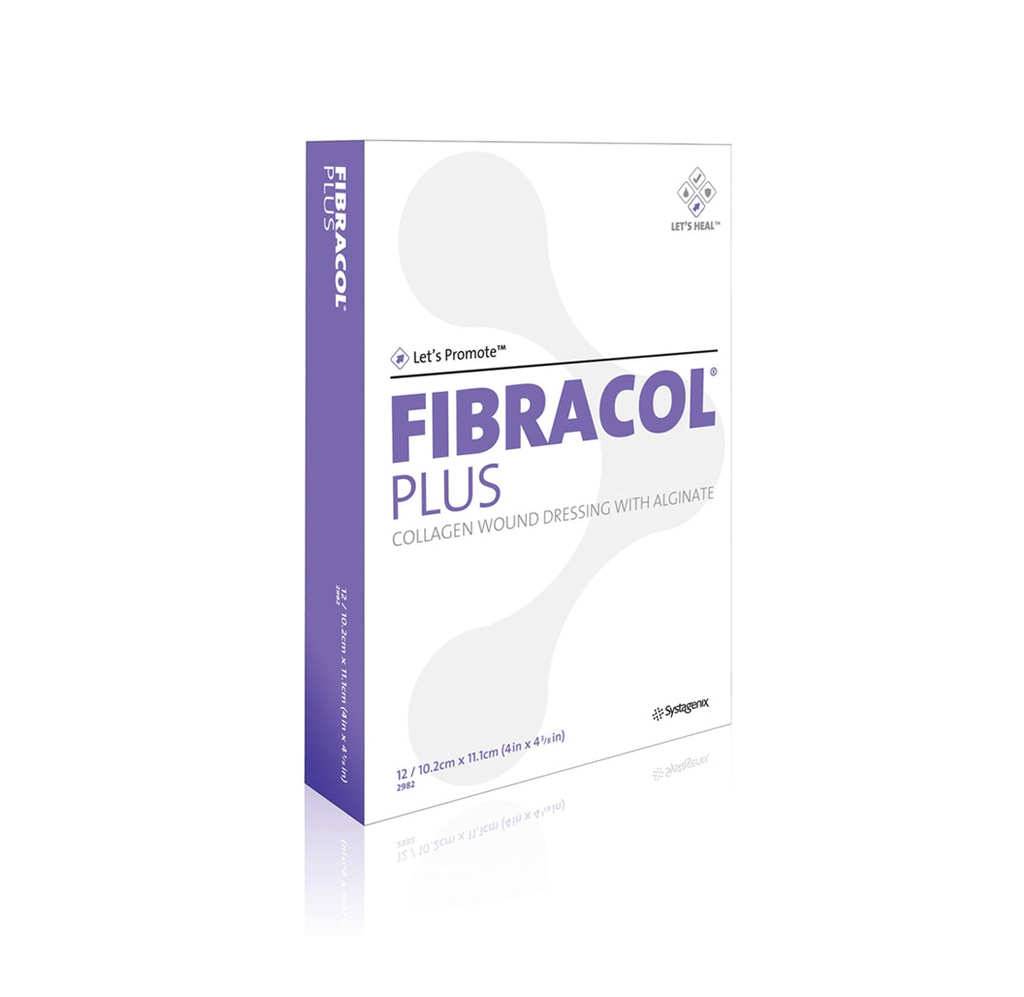 Fibracol Plus Collagen Wound Dressings with Alginate, 4"x4"