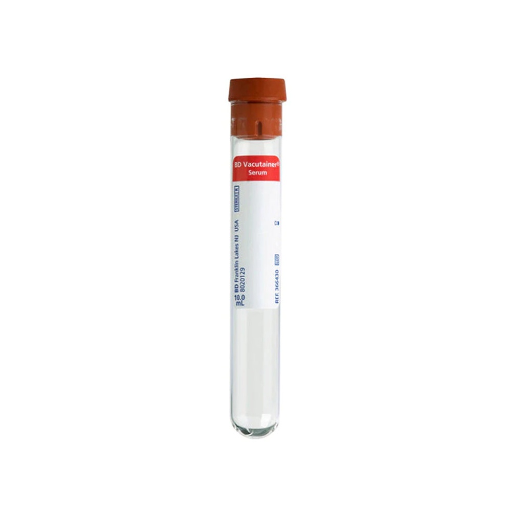 BD Vacutainer SST Tube, 100mm, 16mm OD, 8.5mL Draw Volume