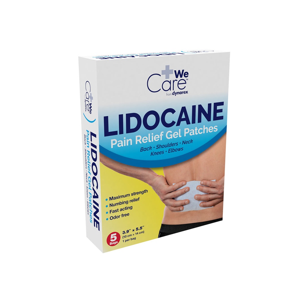 Dynarex WeCare Lidocaine Pain Relief Gel Patches