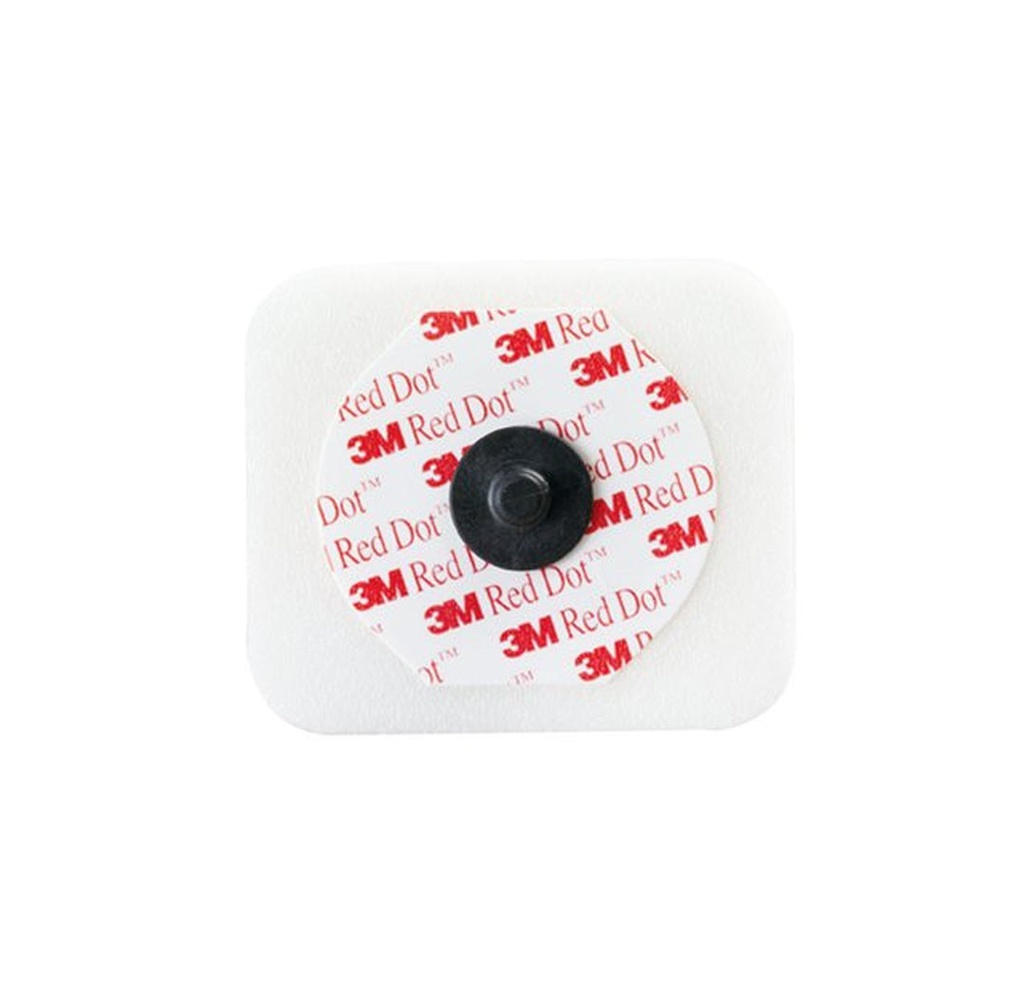 3M Red Dot  ECG Monitoring Electrode Pack, 1.60" x 1.36"