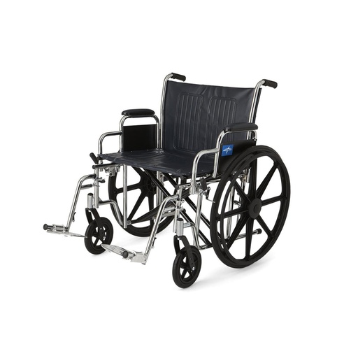 [MDS806900] Medline Extra-Wide Wheelchair 24", 500Lb