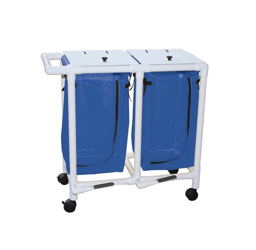 [E214-D-2TW-FP] MJM Echo Double Hamper With Footpedal