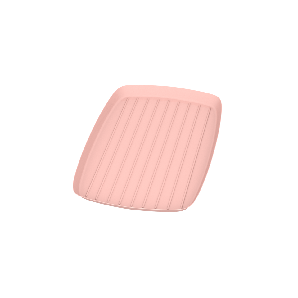 Dynarex Bedside Trays, Muave, 6"x10"